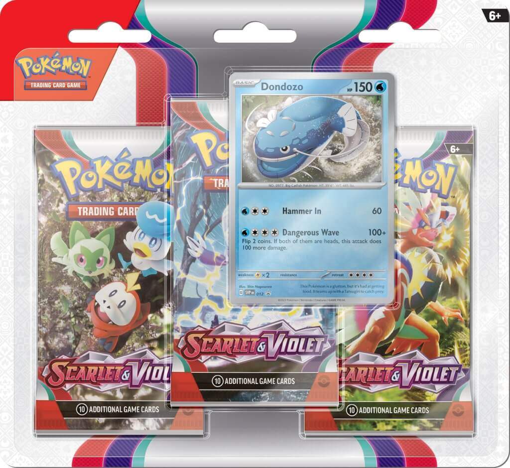 Pokemon TCG Scarlet & Violet - Three Booster Blister - Mastercoins