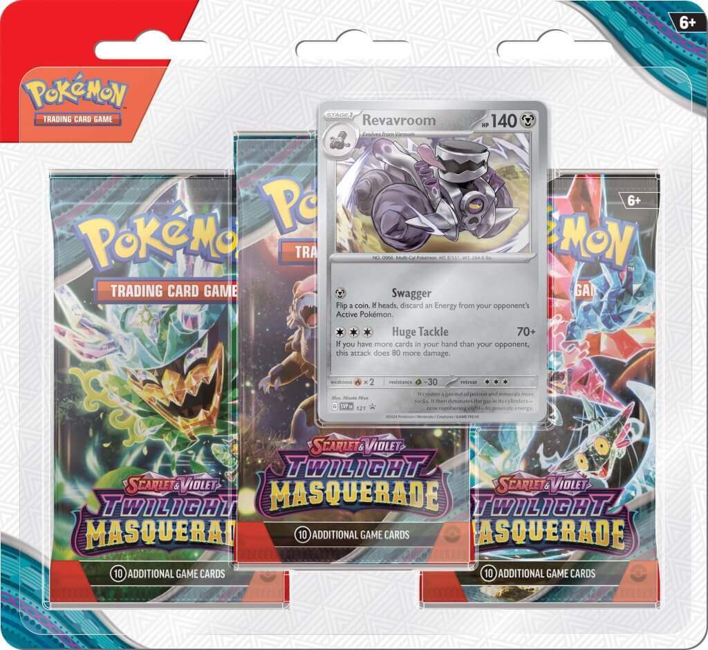 POKÉMON TCG Scarlet & Violet Twilight Masquerade - Three Booster Blister - Mastercoins