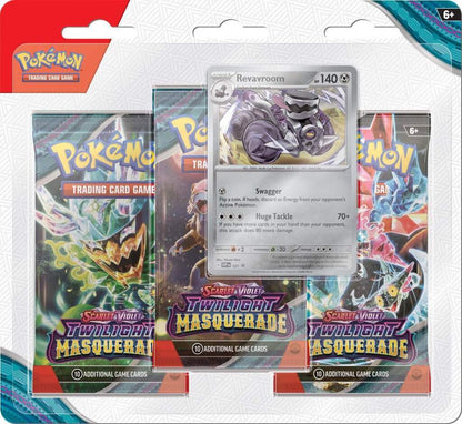 POKÉMON TCG Scarlet & Violet Twilight Masquerade - Three Booster Blister - Mastercoins