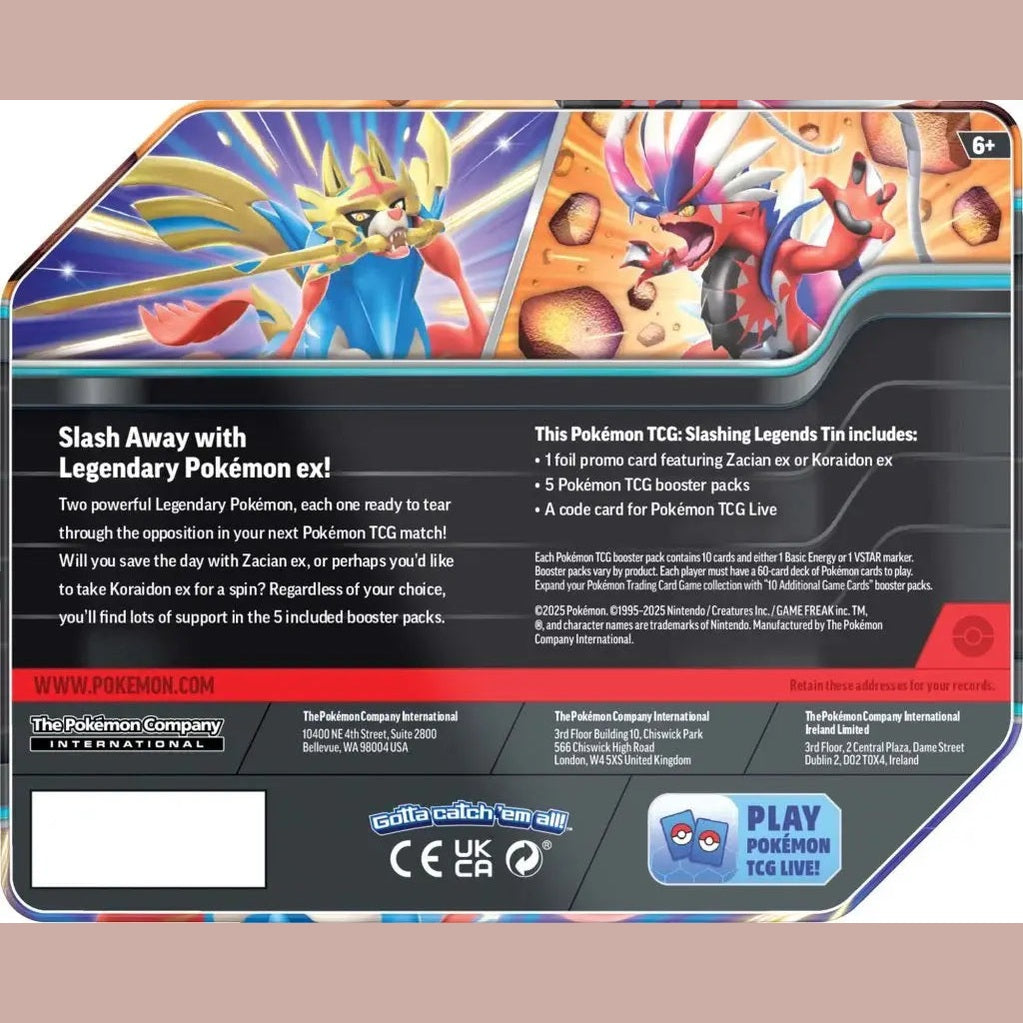 Pokémon TCG: Slashing Legends Tin - Mastercoins