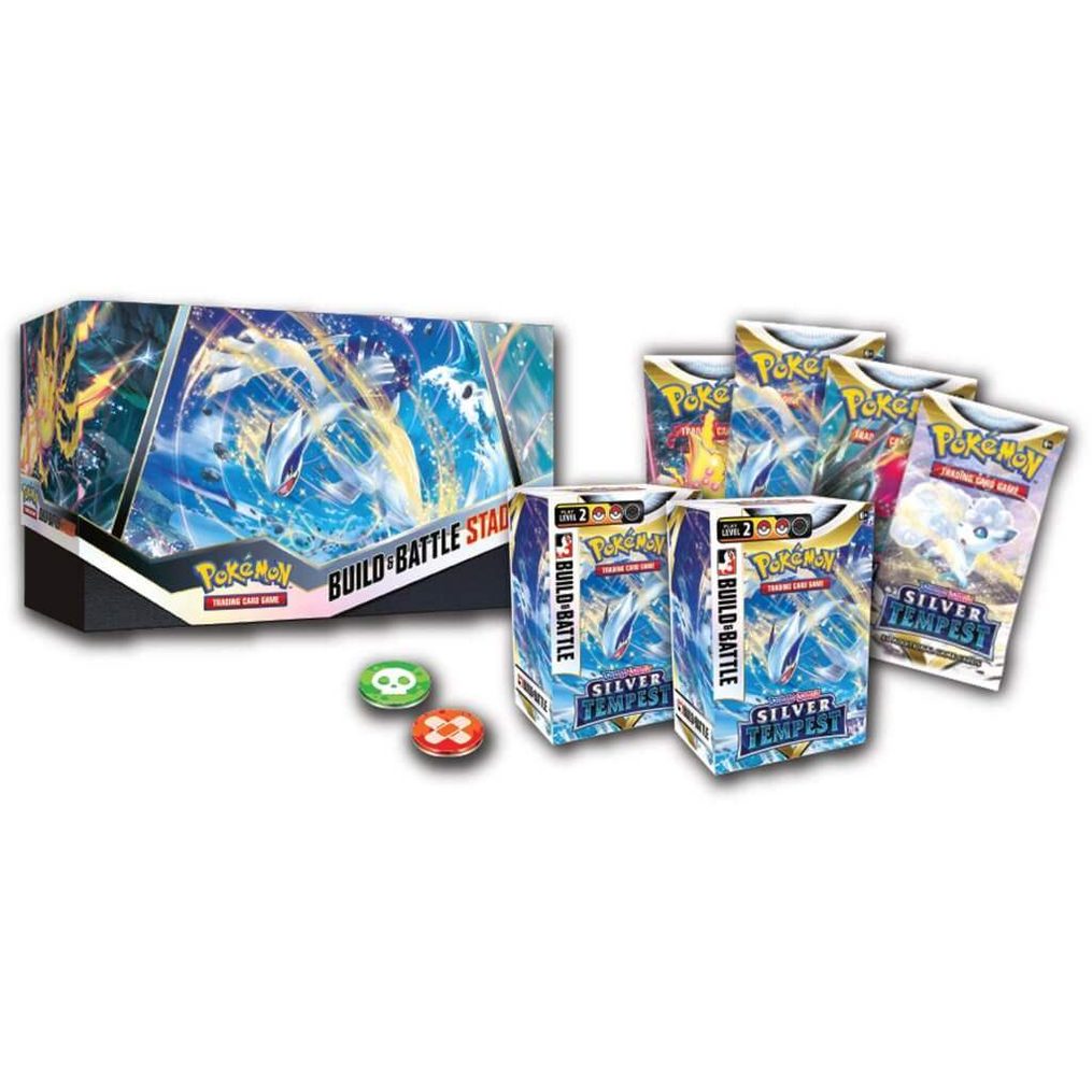Pokemon TCG Sword and Shield - Silver Tempest Build & Battle Stadium - Mastercoins