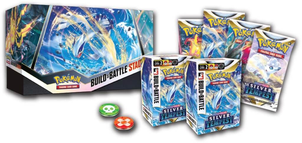 Pokemon TCG: Sword & Shield Silver Tempest Build & Battle Stadium Case - Mastercoins