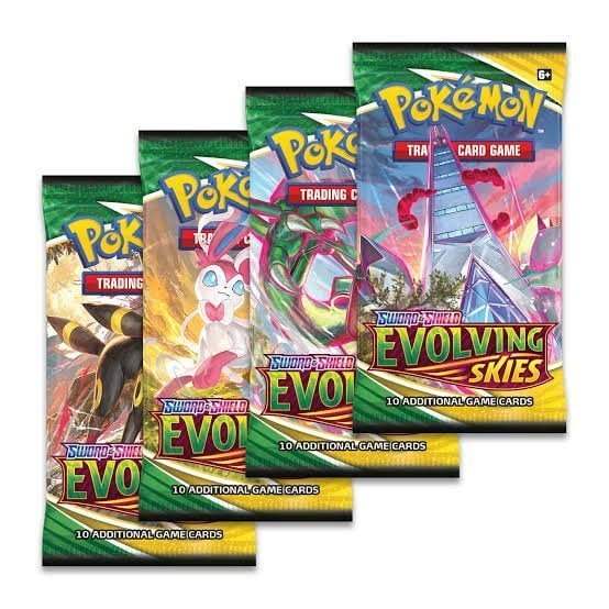 Pokemon TCG - SWSH Evolving Skies Booster Pack - Mastercoins