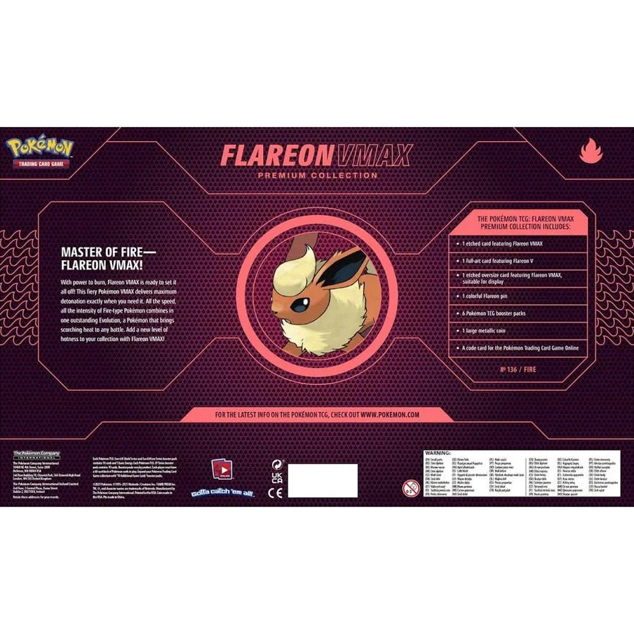Pokémon TCG: Vaporeon VMAX, Jolteon VMAX & Flareon VMAX Premium Collections (Set of 3) - Mastercoins