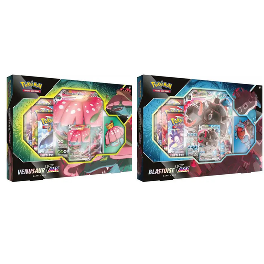 POKÉMON TCG Venusaur & Blastoise VMAX Battle Box Pair - Mastercoins