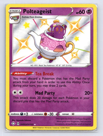 Polteageist SV053/SV122 Shining Fates Shiny Vault Pokemon NM - Mastercoins
