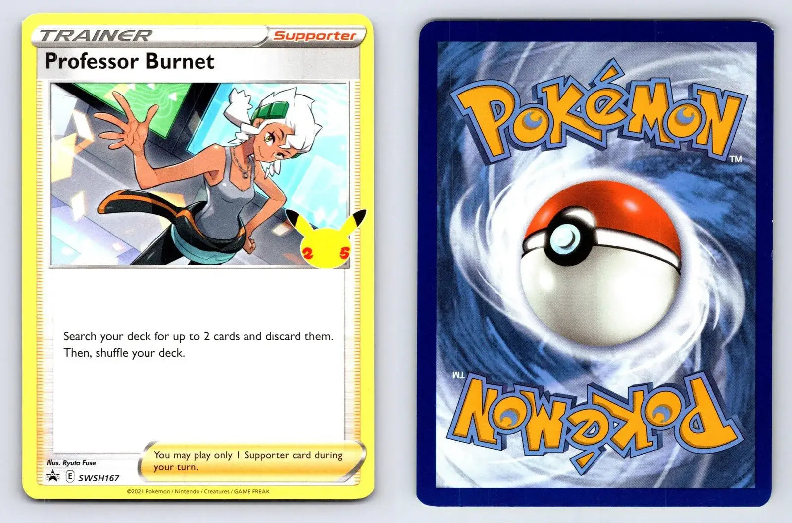 Professor Burnet SWSH167 SWSH Black Star Pokemon NM