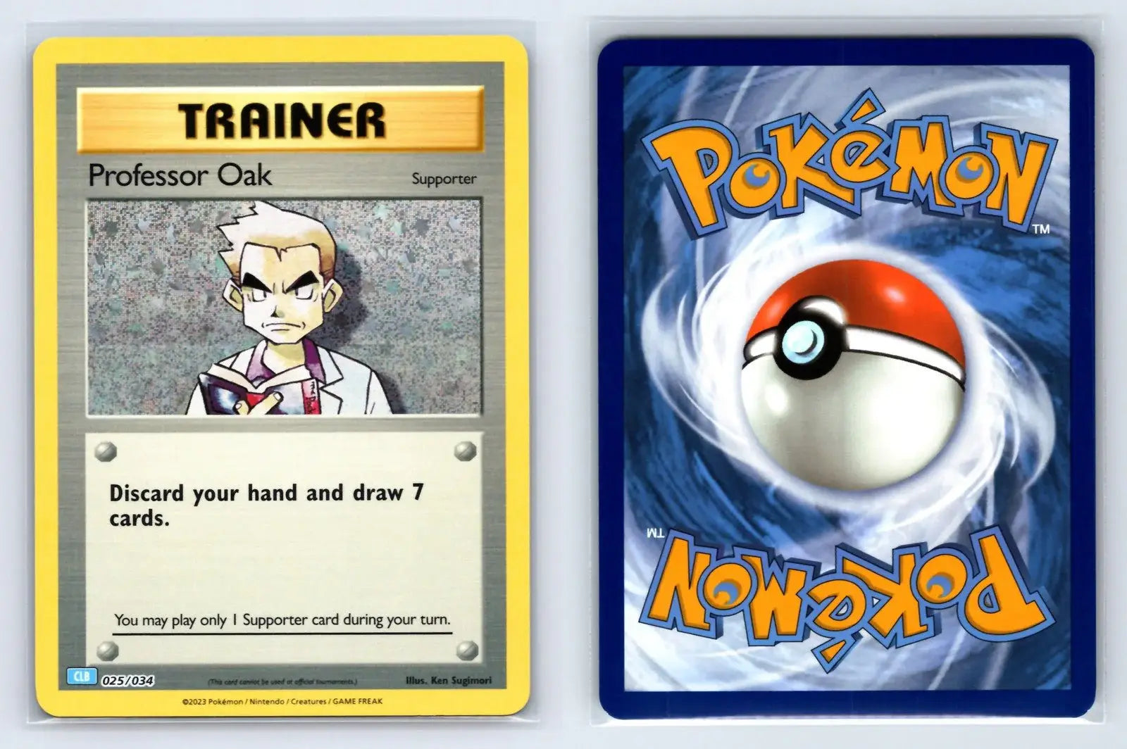 Professor Oak 025/034 TCG Classic Blastoise Pokemon Near Mint - Mastercoins