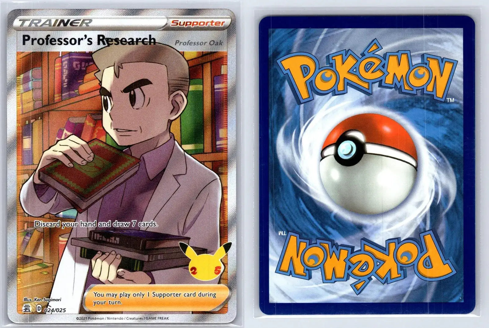 Professor's Research (Professor Oak) 024/025 25th Celebrations Pokemon NM - Mastercoins