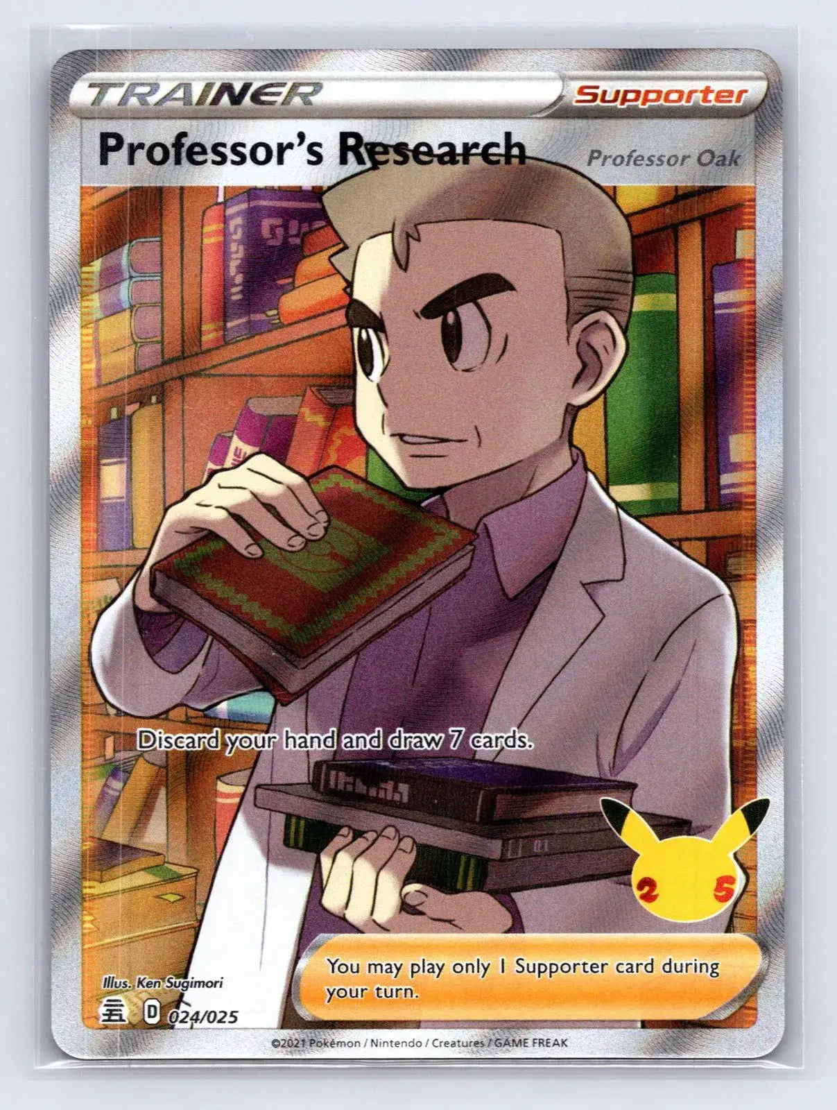 Professor's Research (Professor Oak) 024/025 25th Celebrations Pokemon NM - Mastercoins
