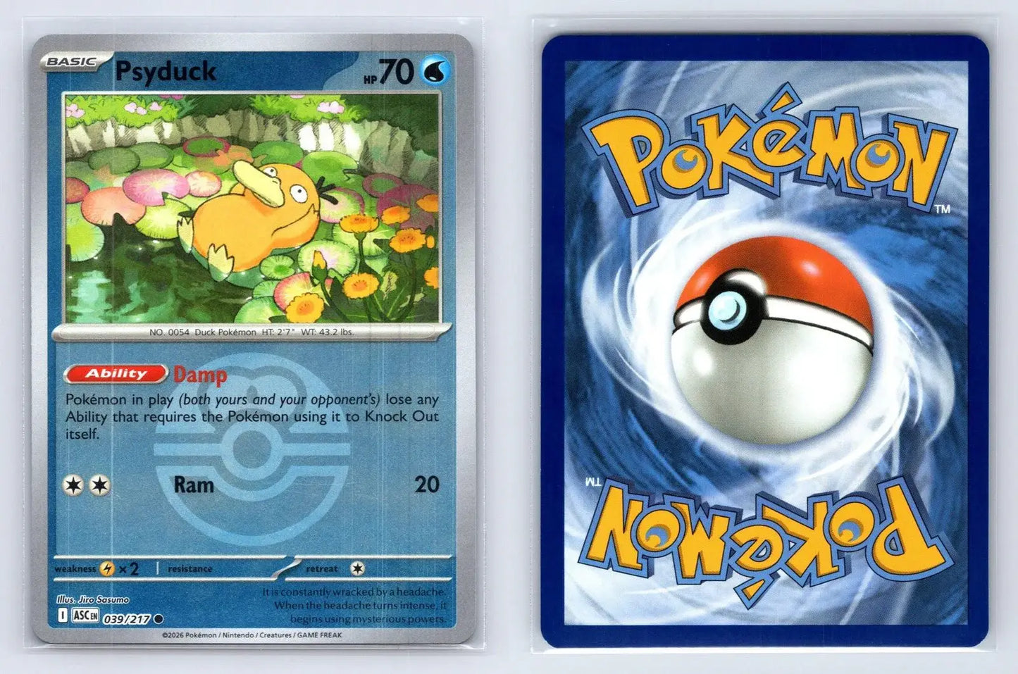 Psyduck 039/217 Love Ball Reverse Holo ME: Ascended Heroes Pokemon NM - Mastercoins
