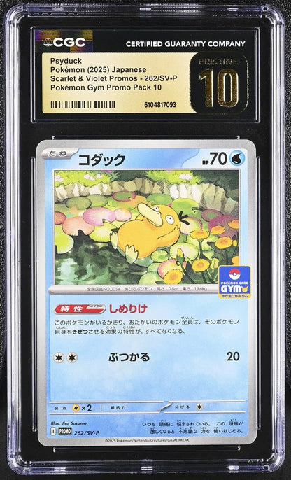?? Psyduck 262/sv - p CGC 10 Pristine Gym Promo Pack 10 Pokemon Japanese - Mastercoins