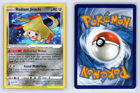 Radiant Jirachi 120/195 Silver Tempest Pokemon NM - Mastercoins