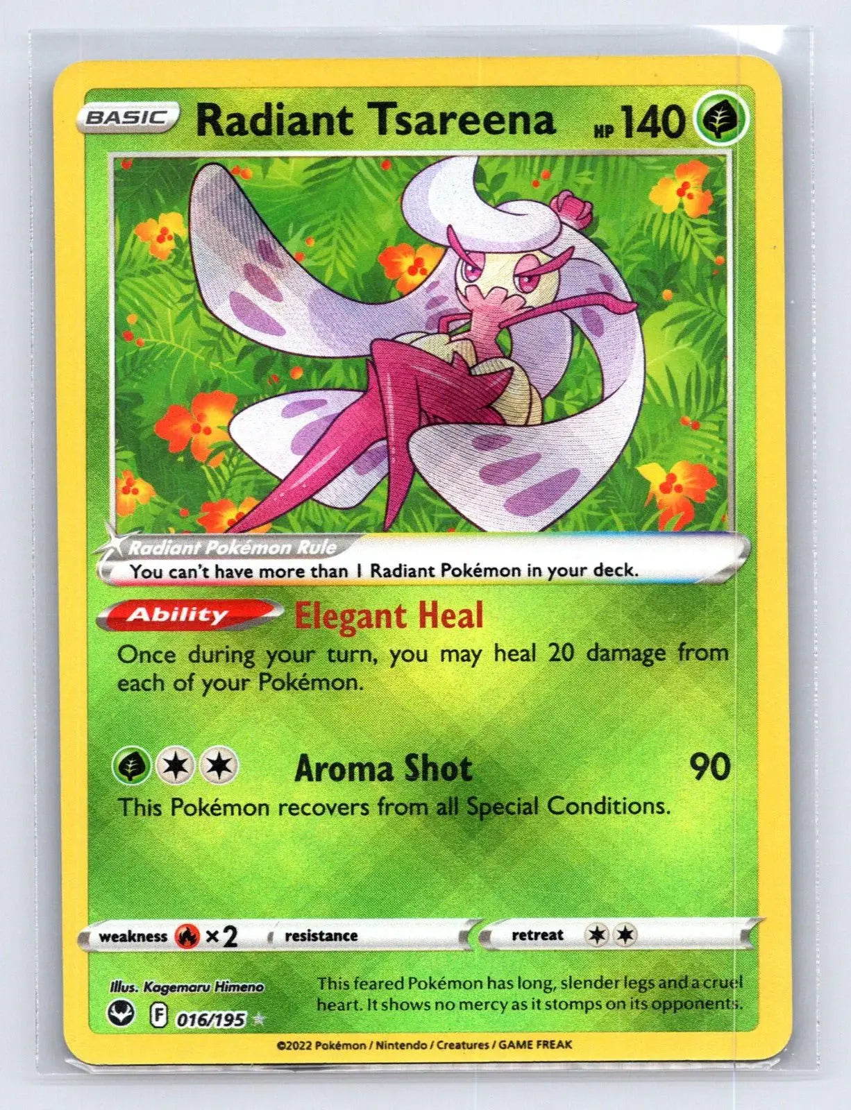 Radiant Tsareena 016/195 Silver Tempest Pokemon NM - Mastercoins