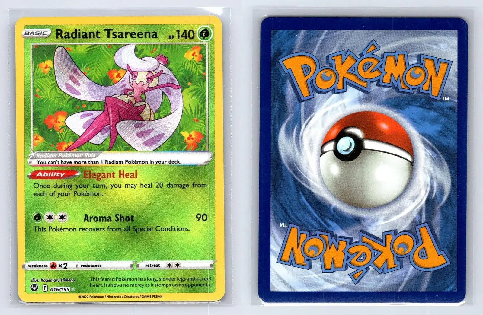 Radiant Tsareena 016/195 Silver Tempest Pokemon NM - Mastercoins