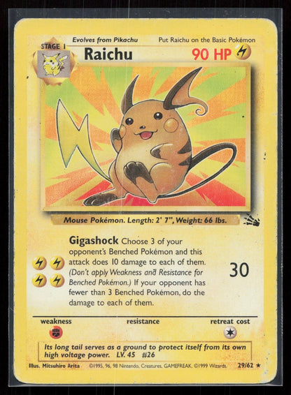 Raichu 29/62 Fossil Non Holo - Mastercoins