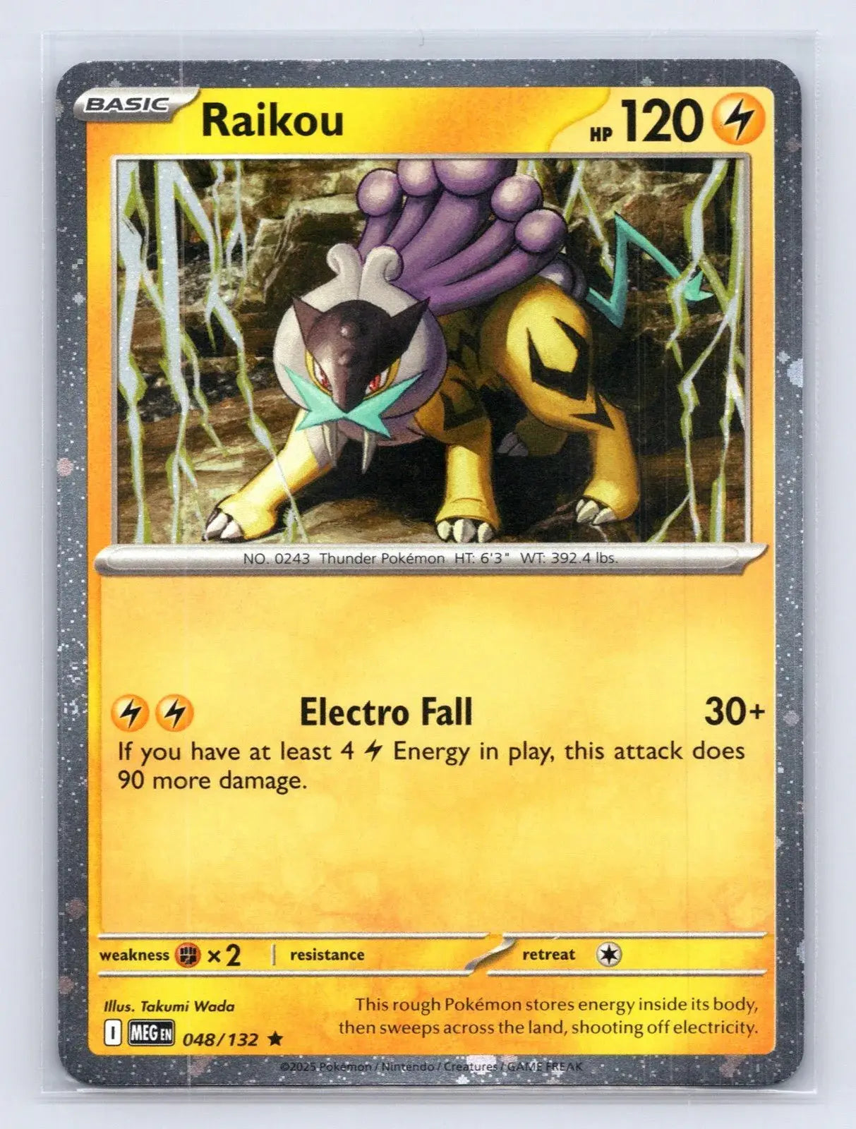 Raikou 048/132 Cosmos Holo Promo Mega Evolution Pokemon NM - Mastercoins
