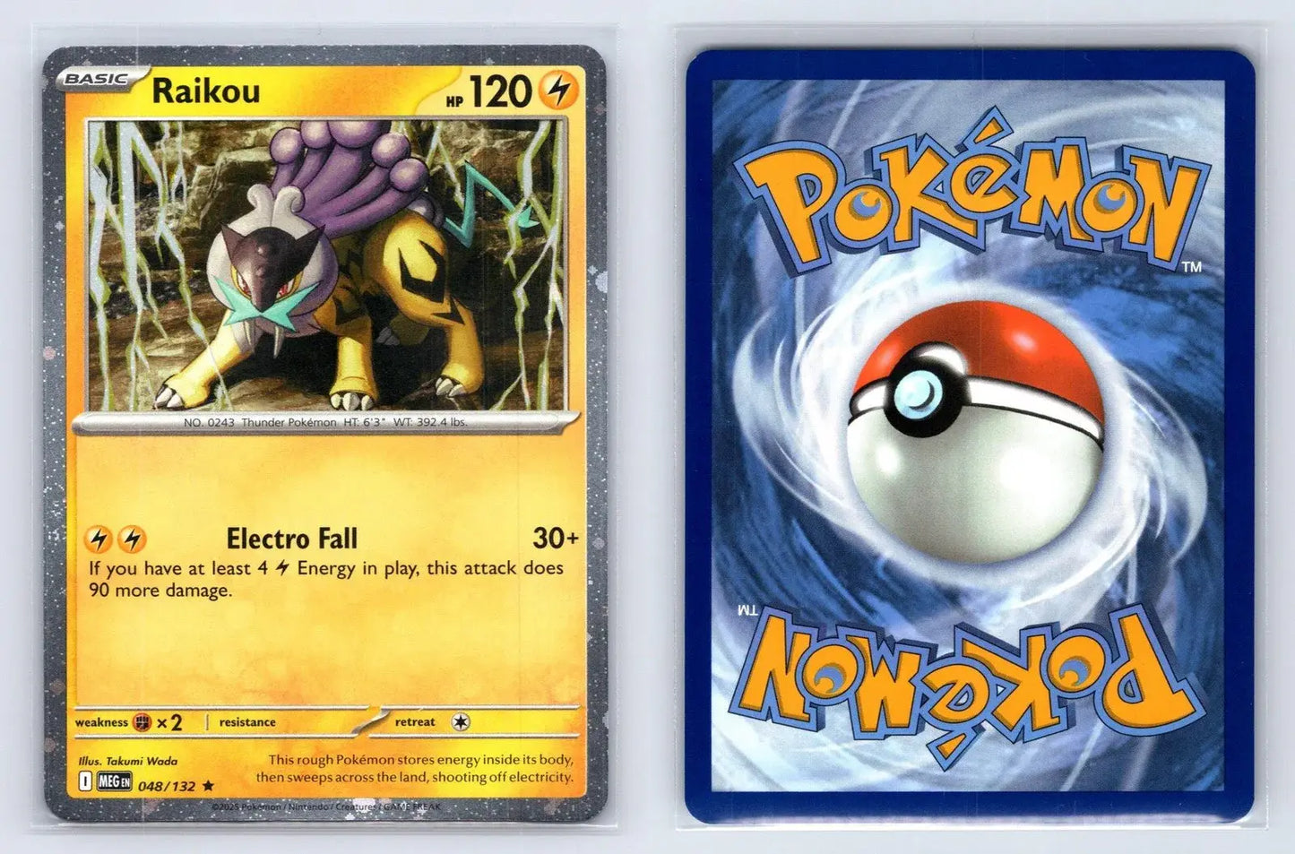 Raikou 048/132 Cosmos Holo Promo Mega Evolution Pokemon NM - Mastercoins
