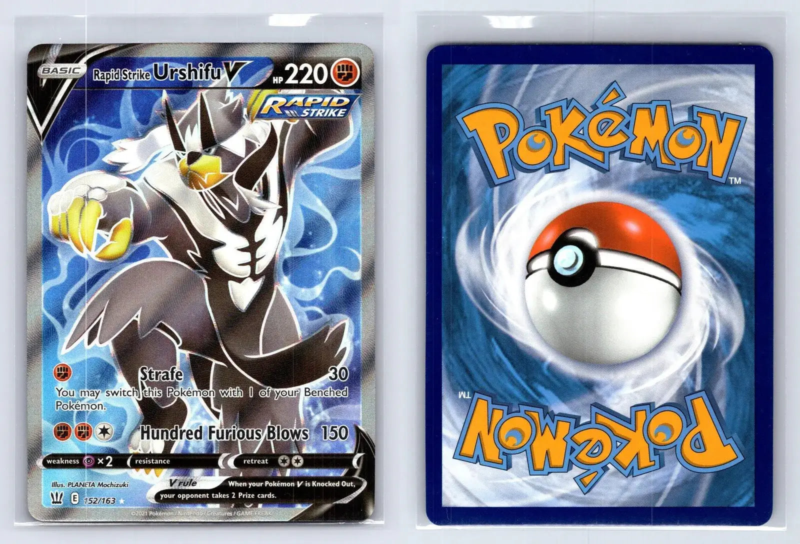 Rapid Strike Urshifu V 152/163 Battle Styles Pokemon NM - Mastercoins