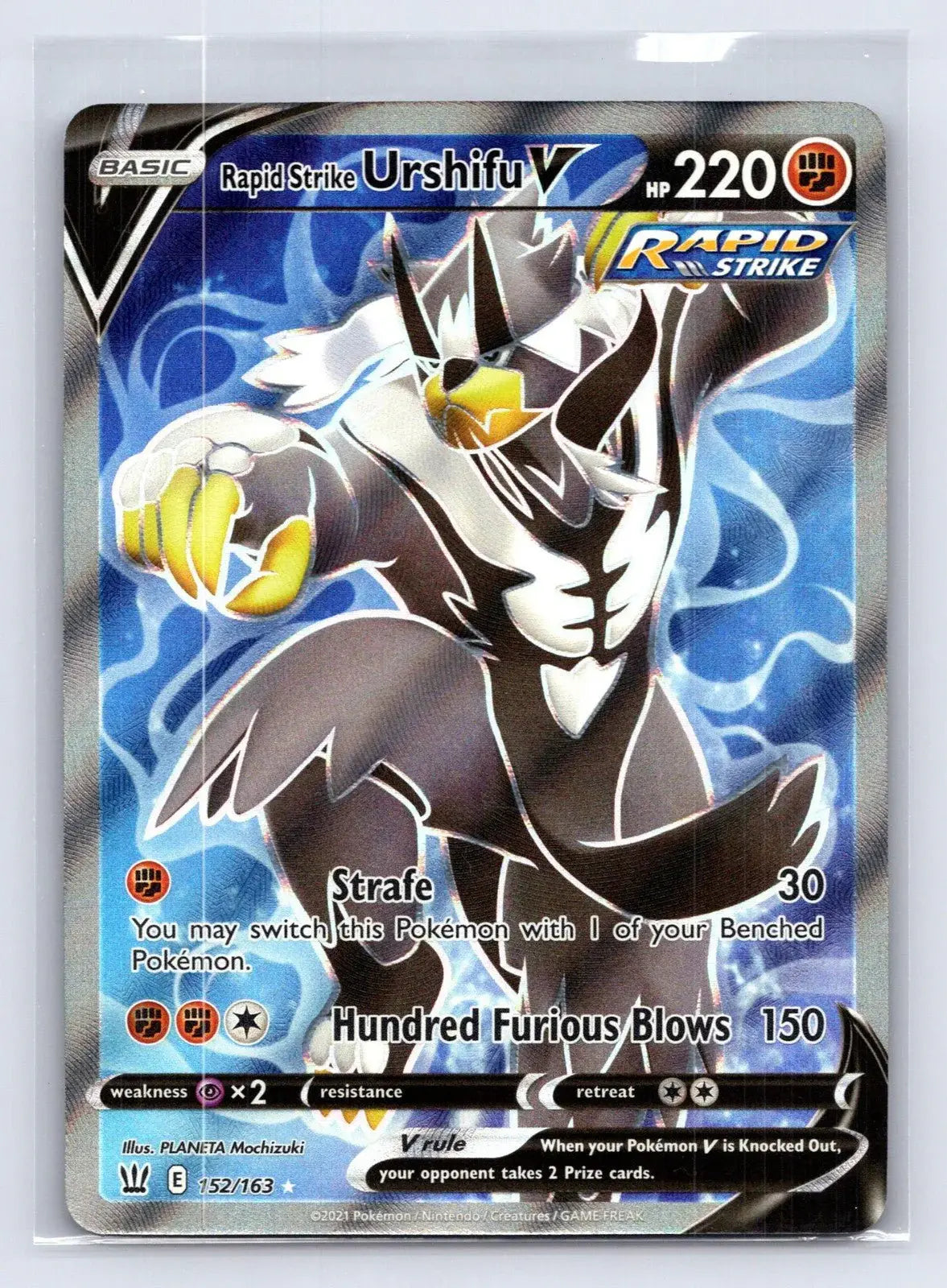 Rapid Strike Urshifu V 152/163 Battle Styles Pokemon NM - Mastercoins