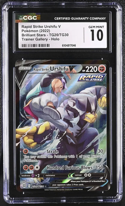 ?? Rapid Strike Urshifu V Tg20/tg30 CGC 10 Trainer Gallery Pokemon - Mastercoins