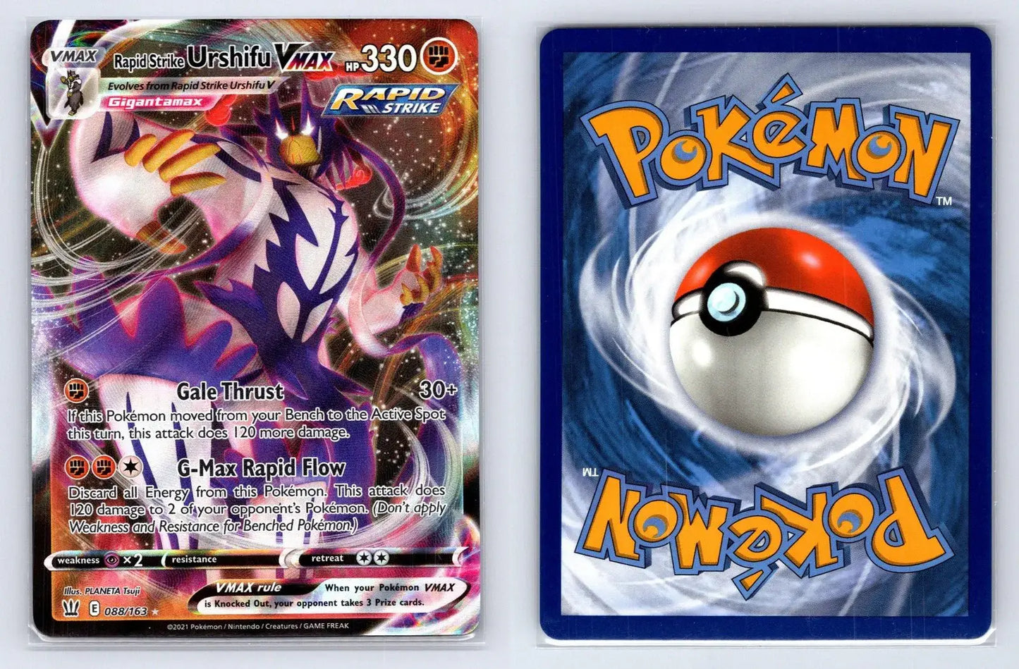 Rapid Strike Urshifu VMAX 088/163 Battle Styles Pokemon NM - Mastercoins