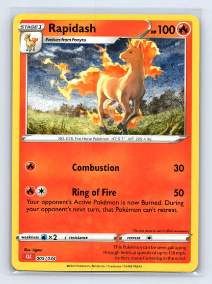 Rapidash 005/034 Classic Collection CLC Pokemon Near Mint - Mastercoins