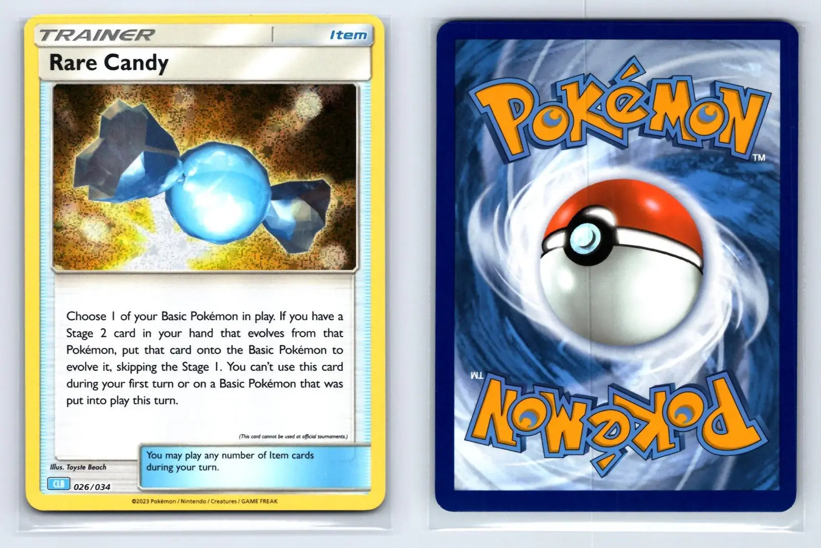 Rare Candy 026/034 TCG Classic Blastoise Pokemon Near Mint