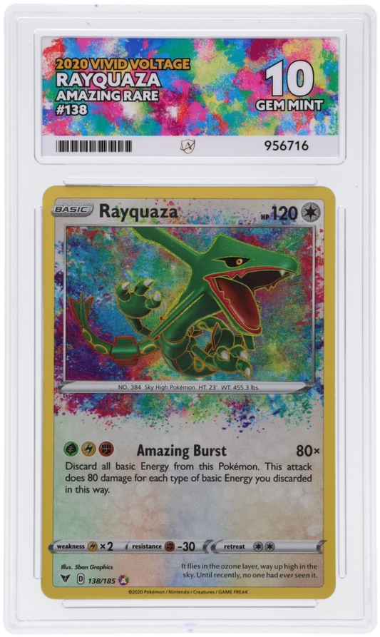 🎰👀 RAYQUAZA 138/185 VIVID VOLTAGE ACE 10 - Mastercoins
