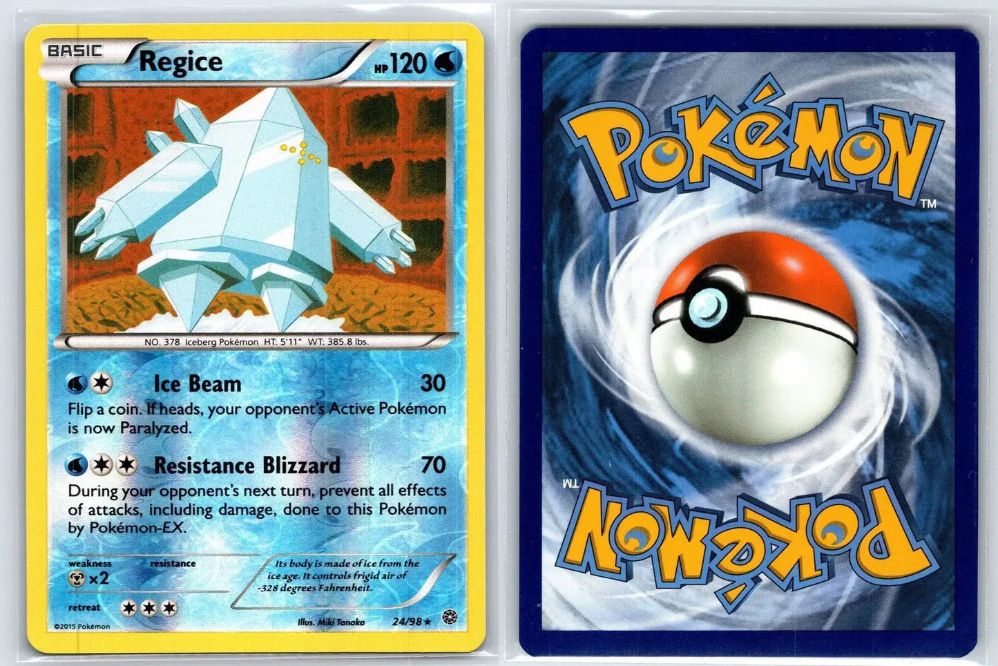Regice 24/98 Reverse Holo Ancient Origins Pokemon NM - Mastercoins