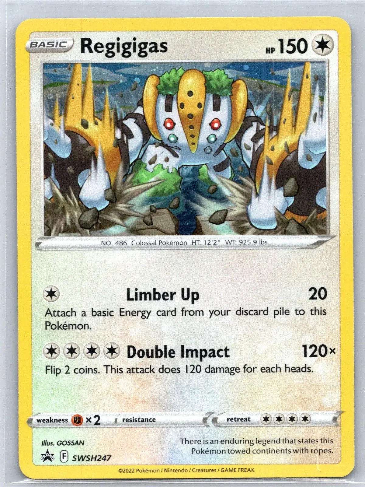 Regigigas SWSH247 SWSH Black Star Pokemon NM - Mastercoins