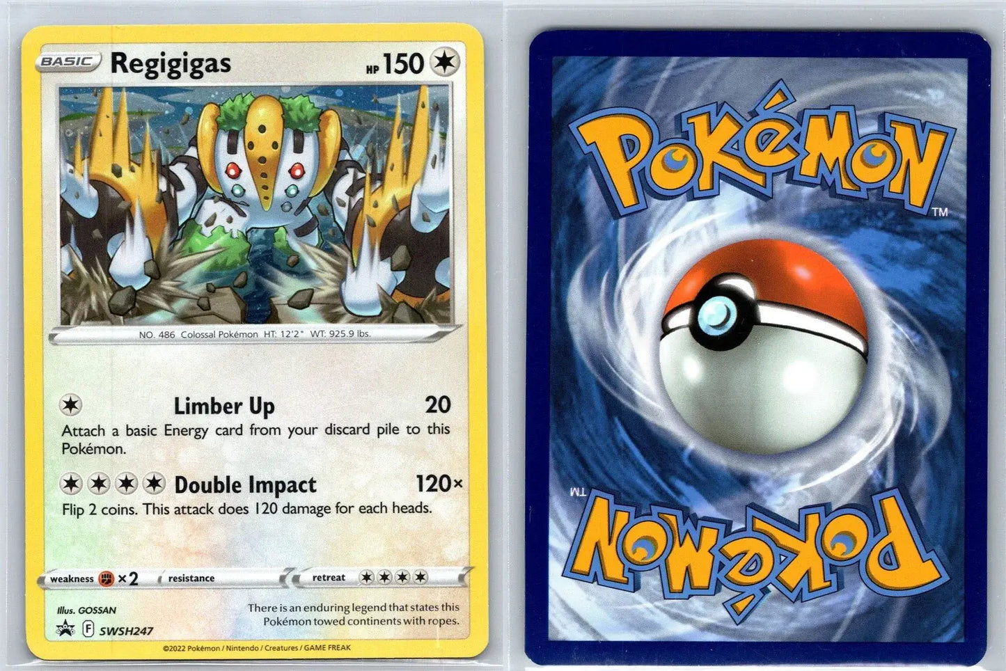 Regigigas SWSH247 SWSH Black Star Pokemon NM - Mastercoins
