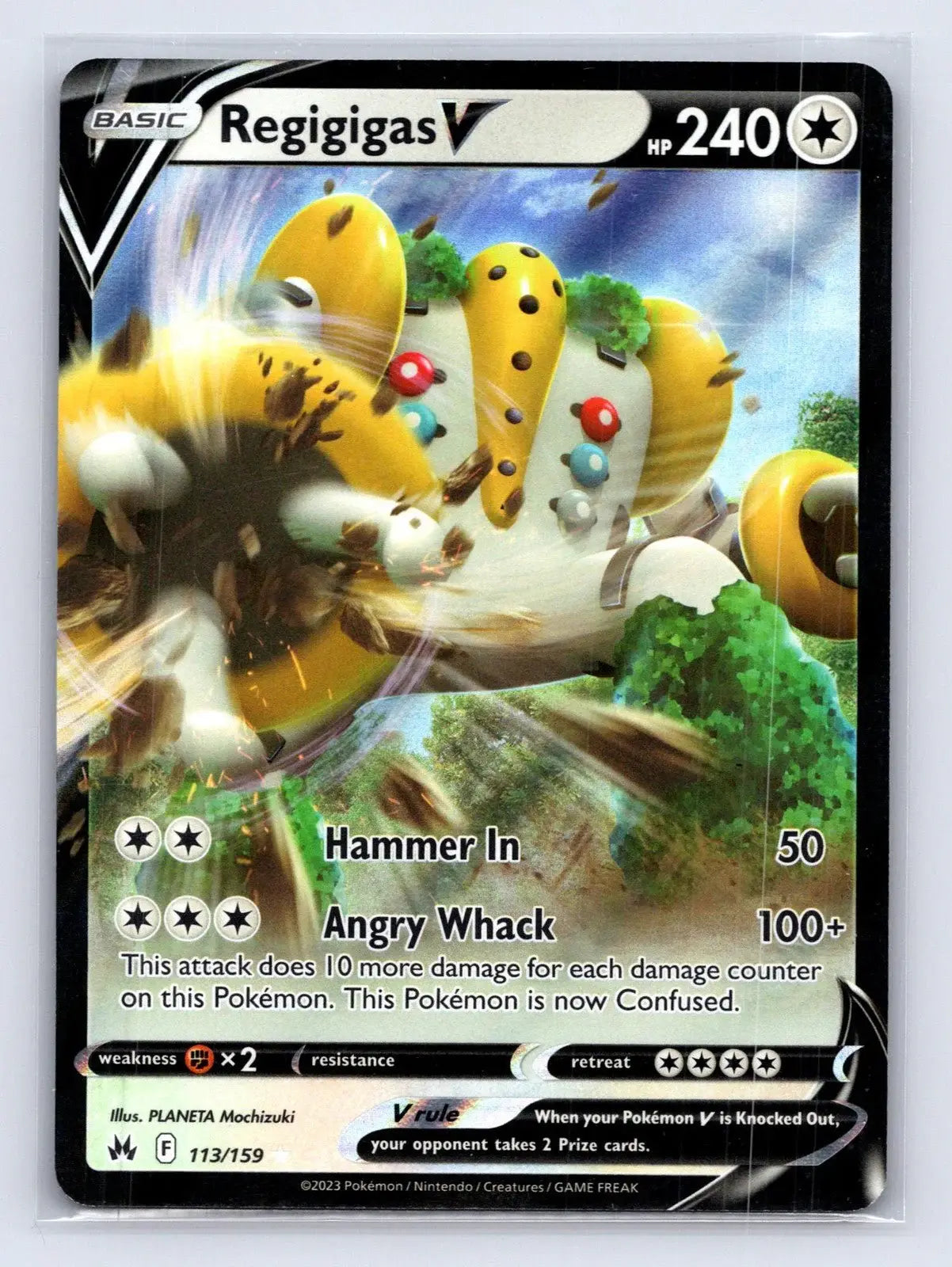 Regigigas V 113/159 Crown Zenith Pokemon NM - Mastercoins