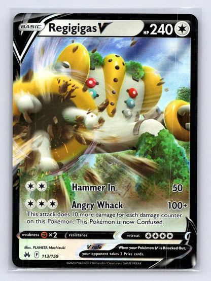 Regigigas V 113/159 Crown Zenith Pokemon NM - Mastercoins