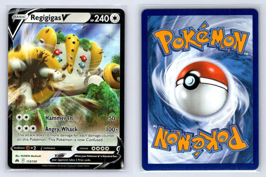 Regigigas V 113/159 Crown Zenith Pokemon NM - Mastercoins