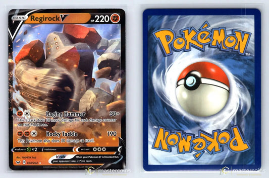 Regirock V 104/202 Sword & Shield Pokemon NM - Mastercoins
