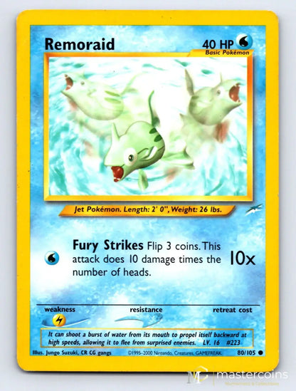 Remoraid 80/105 Neo Destiny Pokemon MP - Mastercoins