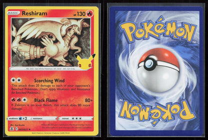 RESHIRAM 002/025 CELEBRATIONS NM - Mastercoins