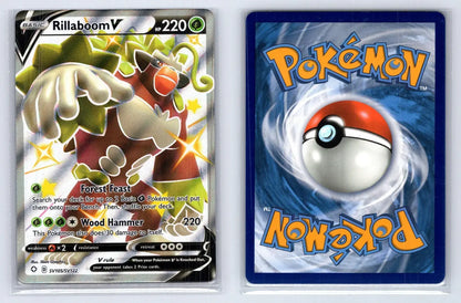 Rillaboom V SV105/SV122 Shining Fates Shiny Vault Pokemon NM - Mastercoins
