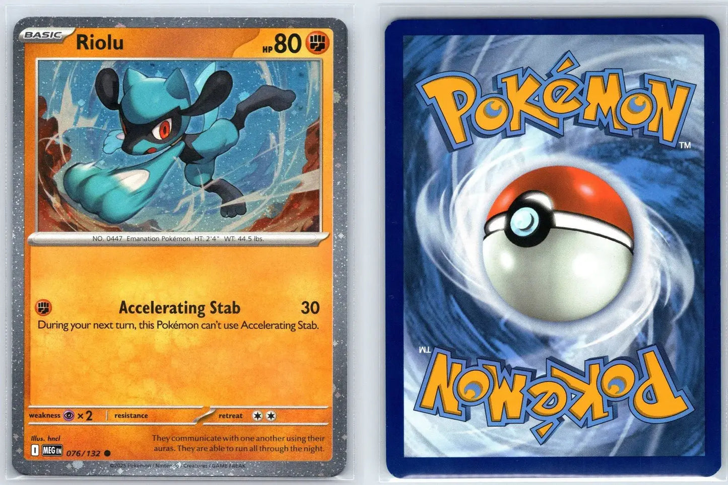 Riolu 076/132 Mega Evolution Pokemon NM - Mastercoins