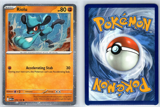 Riolu 076/132 Mega Evolution Pokemon NM - Mastercoins