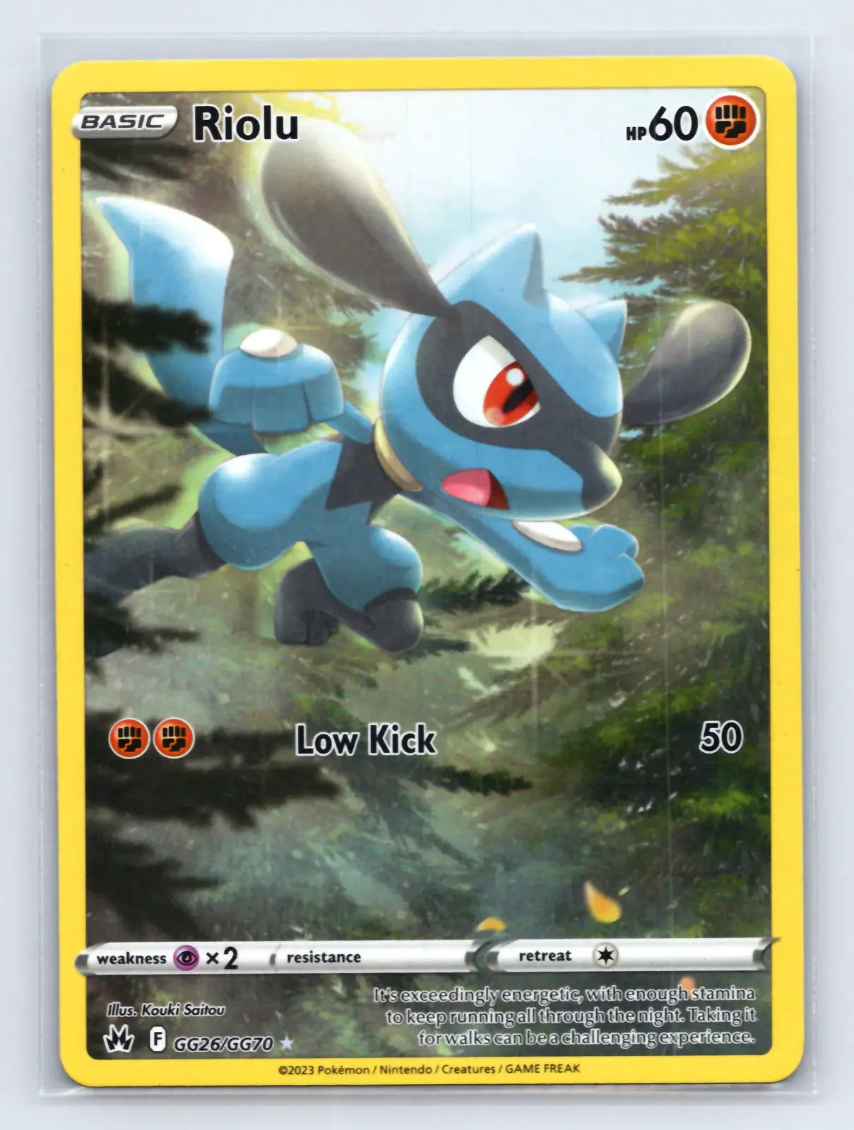 Riolu GG26/GG70 Trainer Gallery Rare Crown Zenith Galarian Gallery Pokemon NM - Mastercoins