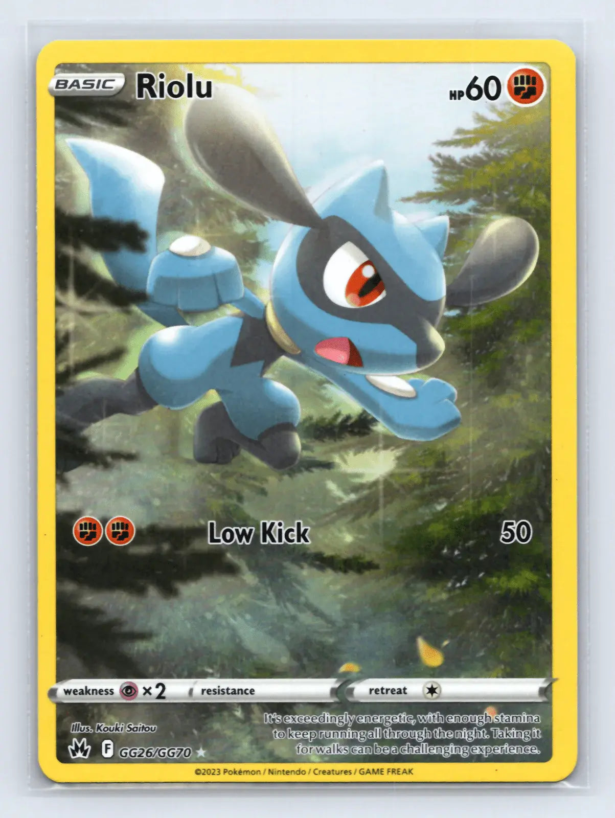 Riolu GG26/GG70 Trainer Gallery Rare Crown Zenith Galarian Gallery Pokemon NM - Mastercoins