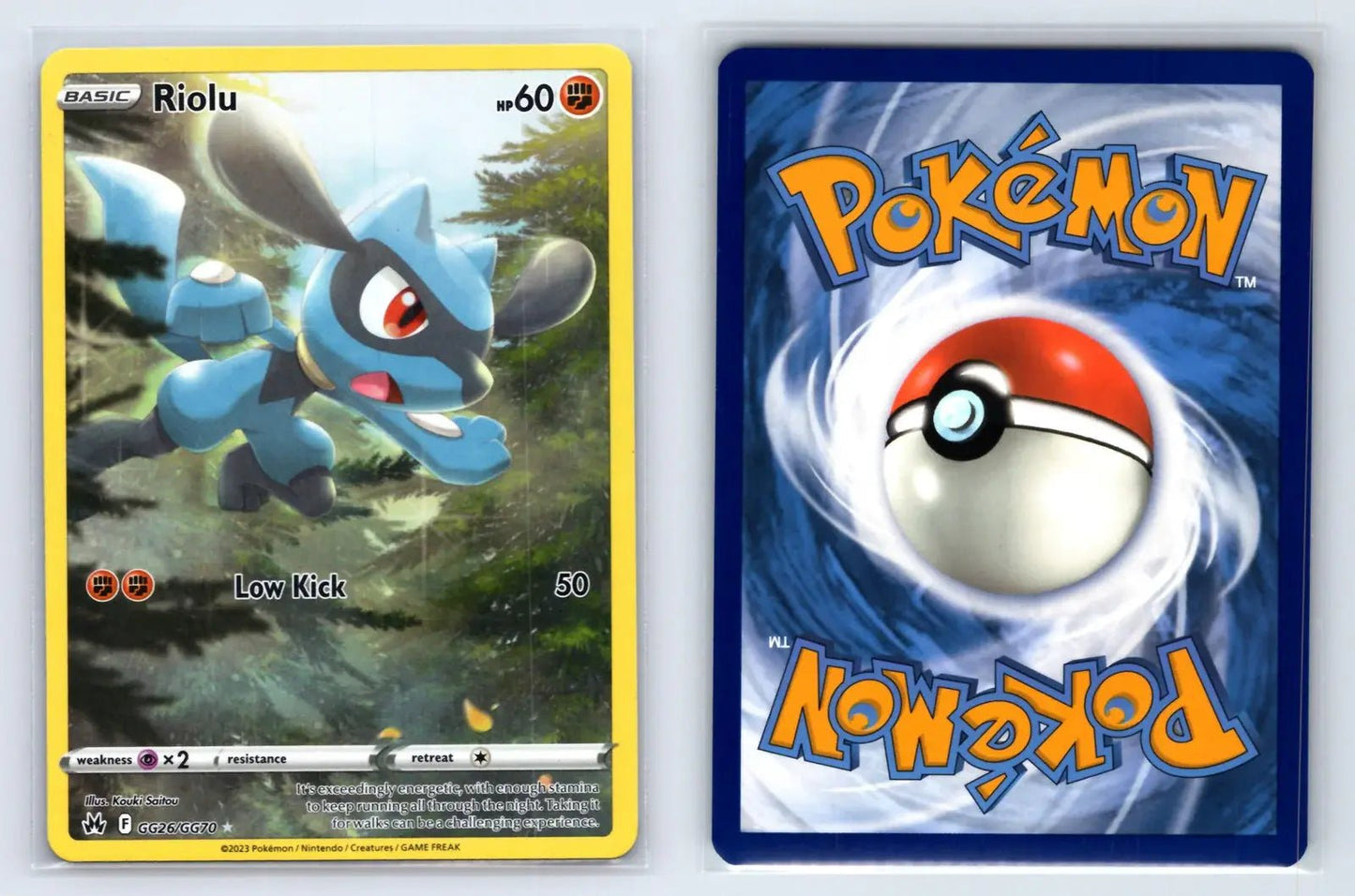 Riolu GG26/GG70 Trainer Gallery Rare Crown Zenith Galarian Gallery Pokemon NM - Mastercoins