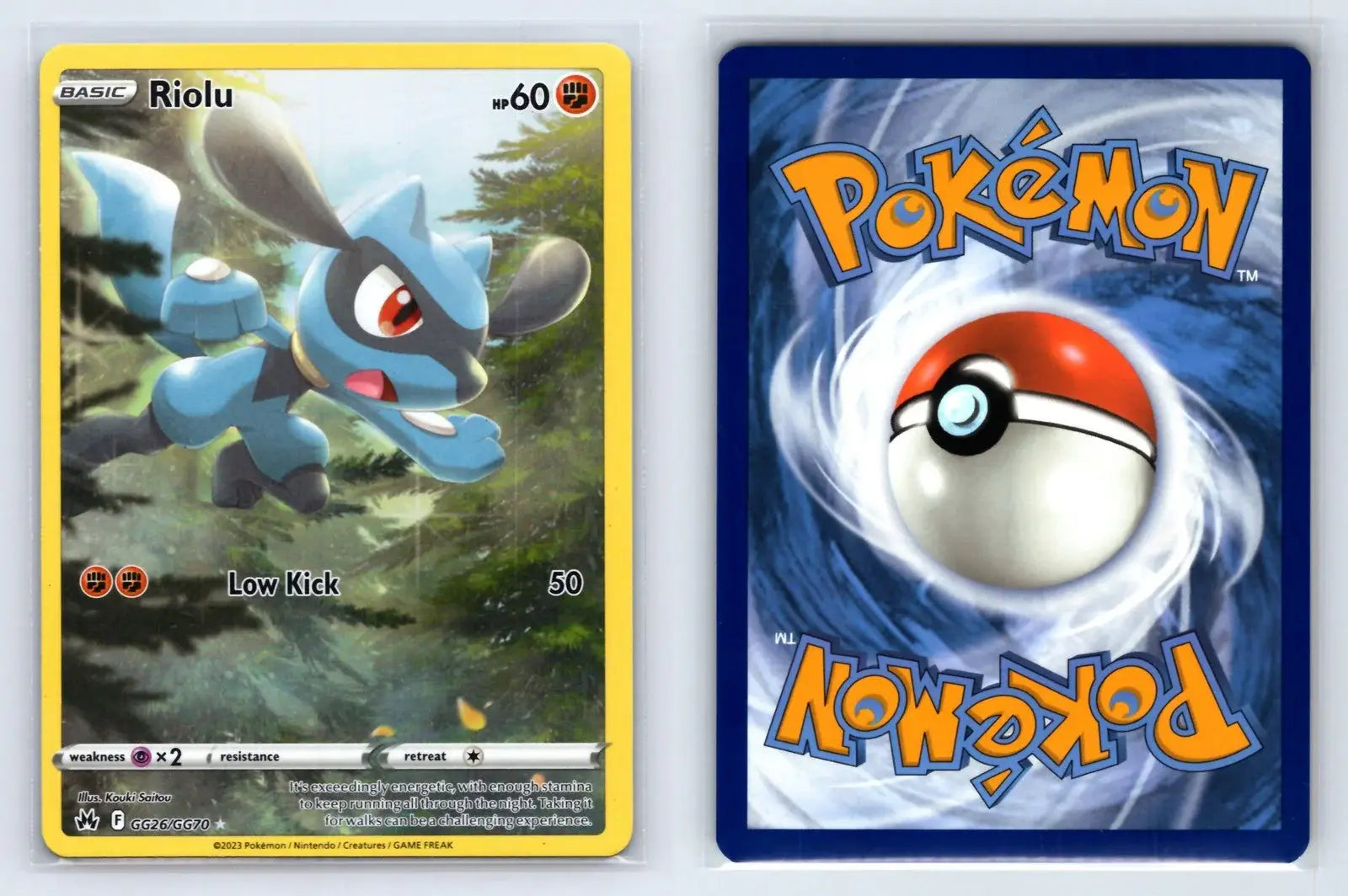 Riolu GG26/GG70 Trainer Gallery Rare Crown Zenith Galarian Gallery Pokemon NM - Mastercoins