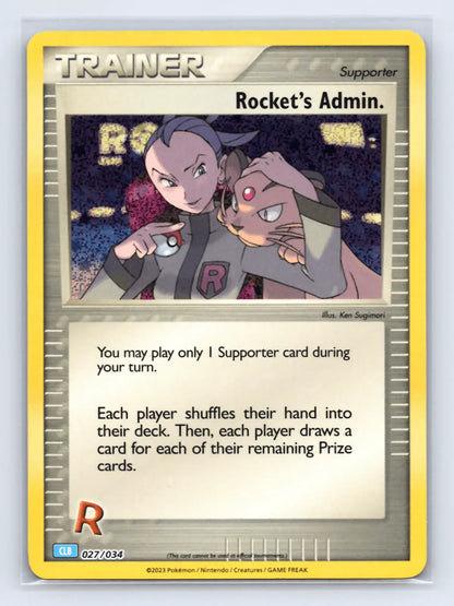 Rocket's Admin 027/034 TCG Classic Blastoise Pokemon Near Mint - Mastercoins