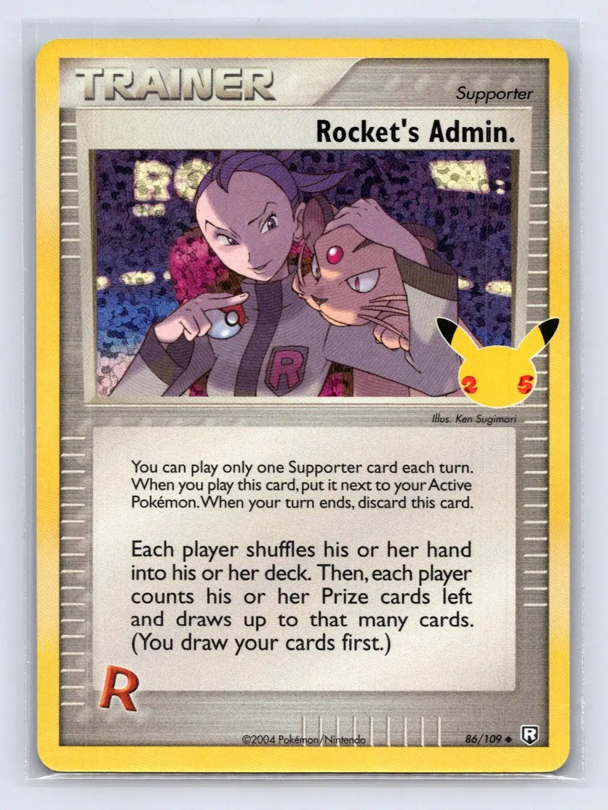 Rocket's Admin. 86/109 25th Celebrations: Classic Collection Pokemon NM - Mastercoins