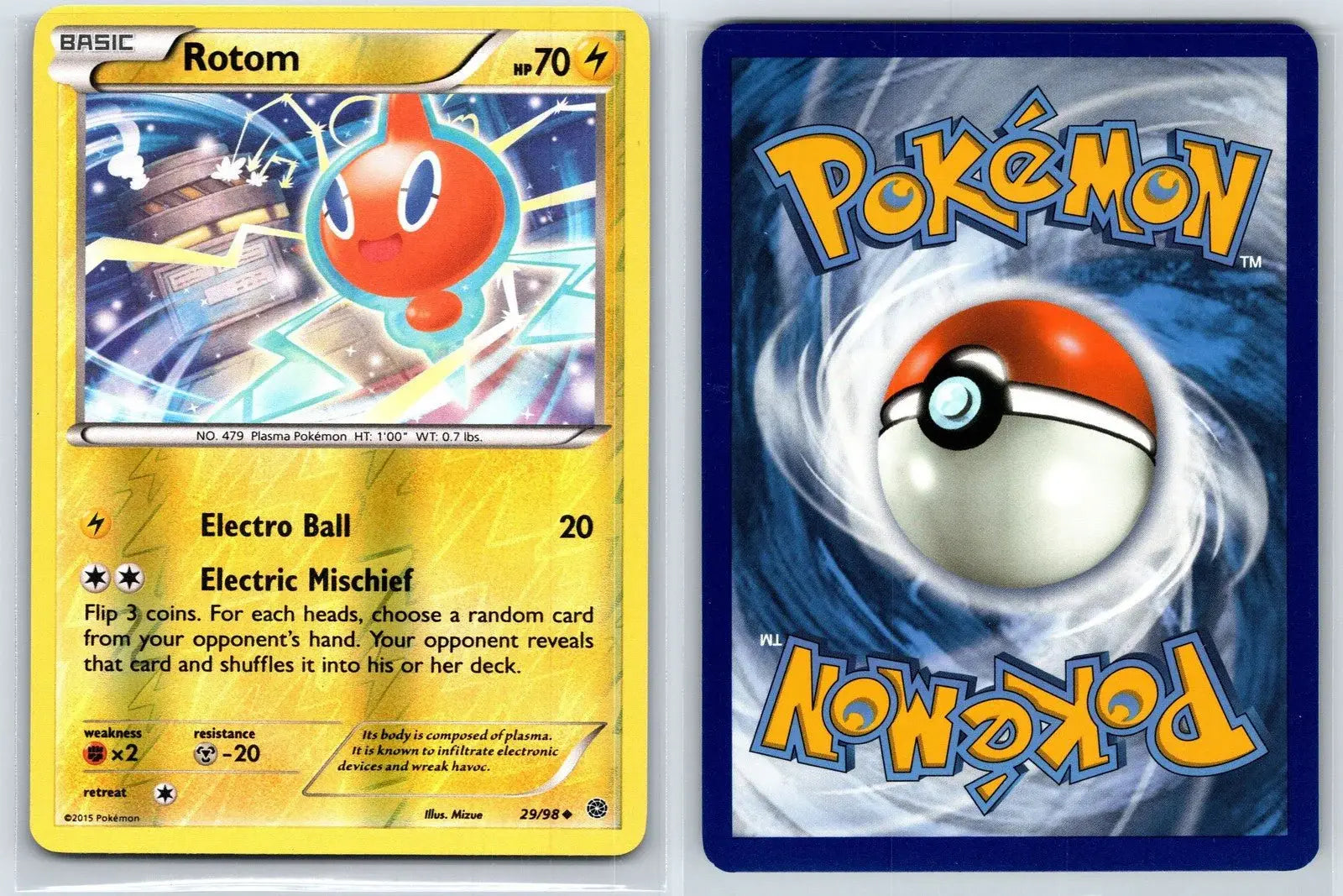 Rotom 29/98 Reverse Holo Ancient Origins Pokemon NM - Mastercoins