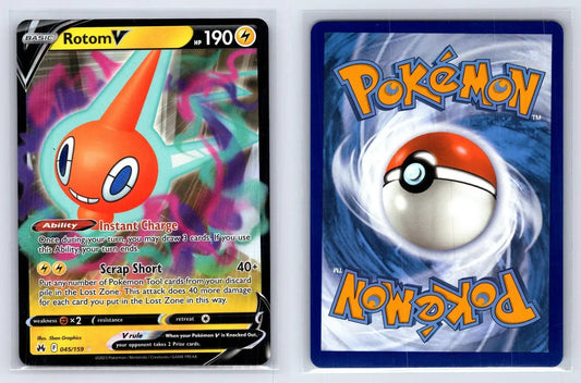 Rotom V 045/159 Crown Zenith Pokemon NM - Mastercoins