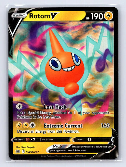 Rotom V SWSH257 SWSH Black Star Pokemon NM - Mastercoins